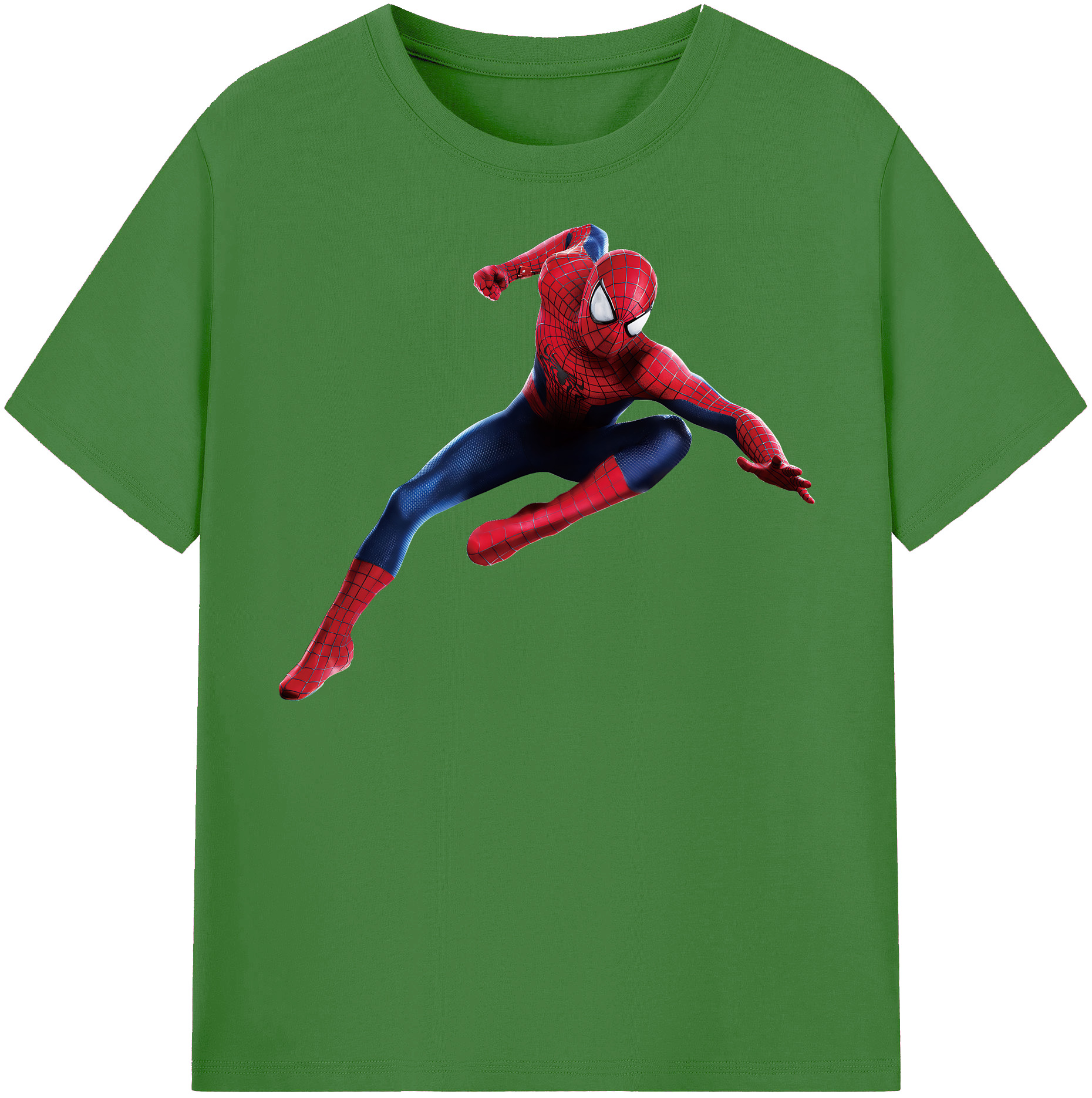 （画像用） Spider Man スパイダーマン レディースカジュアルプリントTシャツ（綿100％）